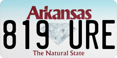 AR license plate 819URE