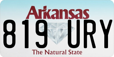AR license plate 819URY