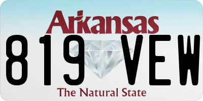 AR license plate 819VEW