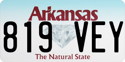 AR license plate 819VEY