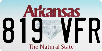 AR license plate 819VFR