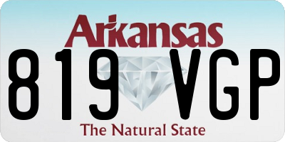 AR license plate 819VGP
