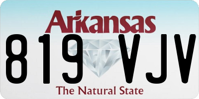 AR license plate 819VJV