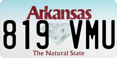 AR license plate 819VMU