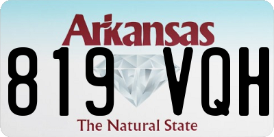 AR license plate 819VQH