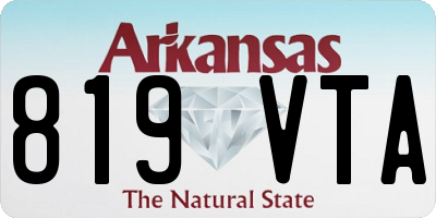 AR license plate 819VTA