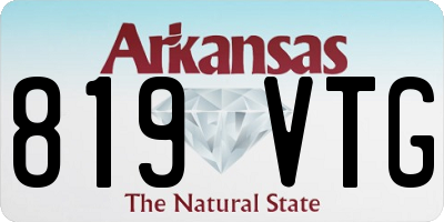 AR license plate 819VTG