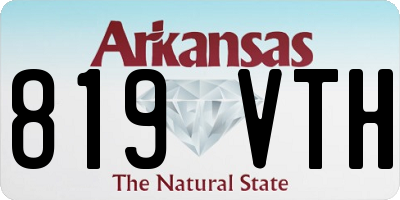 AR license plate 819VTH