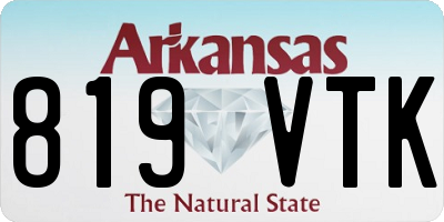 AR license plate 819VTK