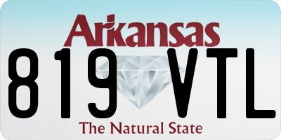 AR license plate 819VTL