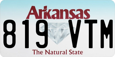 AR license plate 819VTM