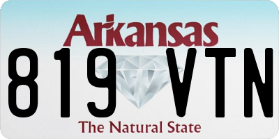 AR license plate 819VTN