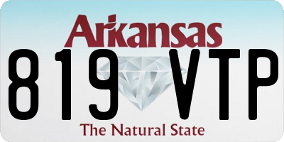 AR license plate 819VTP