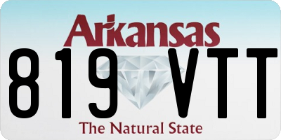 AR license plate 819VTT