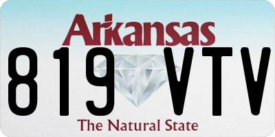 AR license plate 819VTV