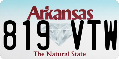 AR license plate 819VTW