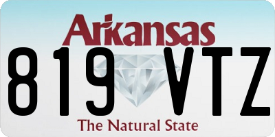 AR license plate 819VTZ