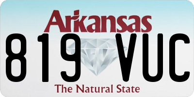AR license plate 819VUC