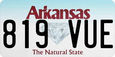 AR license plate 819VUE