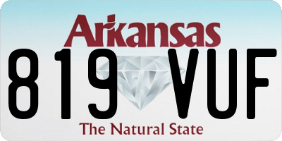 AR license plate 819VUF