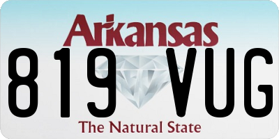 AR license plate 819VUG
