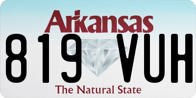 AR license plate 819VUH