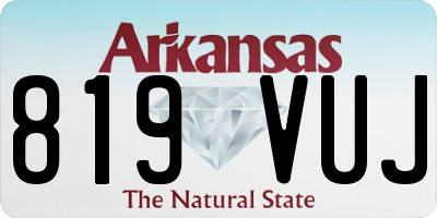 AR license plate 819VUJ