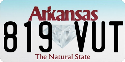 AR license plate 819VUT