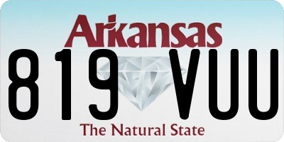 AR license plate 819VUU