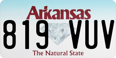 AR license plate 819VUV