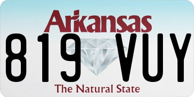 AR license plate 819VUY