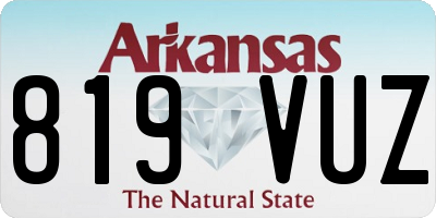 AR license plate 819VUZ