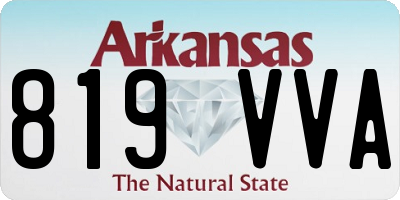 AR license plate 819VVA