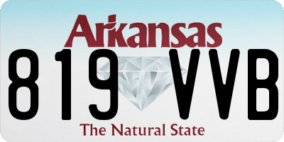 AR license plate 819VVB