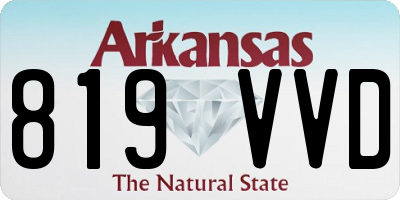 AR license plate 819VVD