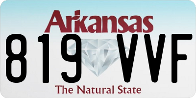 AR license plate 819VVF