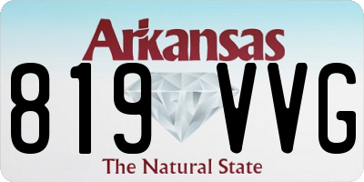 AR license plate 819VVG