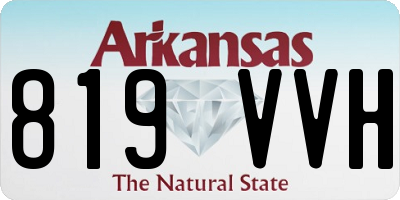 AR license plate 819VVH