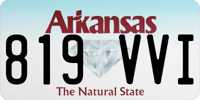 AR license plate 819VVI