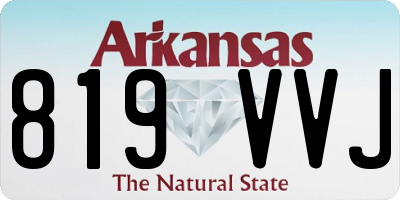 AR license plate 819VVJ