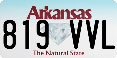 AR license plate 819VVL