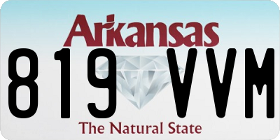 AR license plate 819VVM