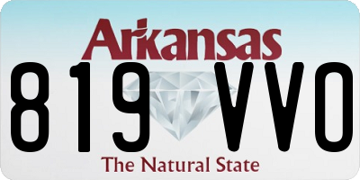 AR license plate 819VVO