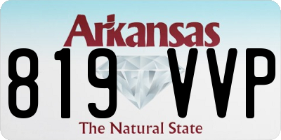 AR license plate 819VVP