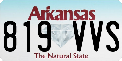AR license plate 819VVS