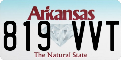 AR license plate 819VVT