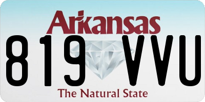 AR license plate 819VVU