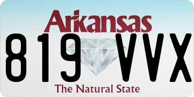 AR license plate 819VVX