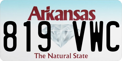 AR license plate 819VWC