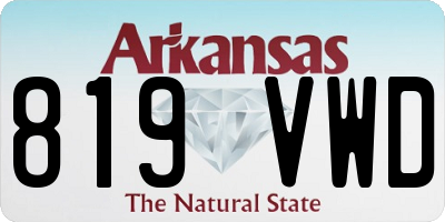 AR license plate 819VWD